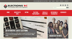 Desktop Screenshot of elections.bc.ca