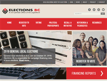 Tablet Screenshot of elections.bc.ca